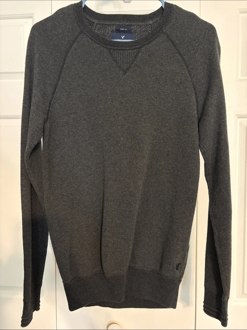 Men's Gray Crewneck Sweater - Slim Fit American Eagle